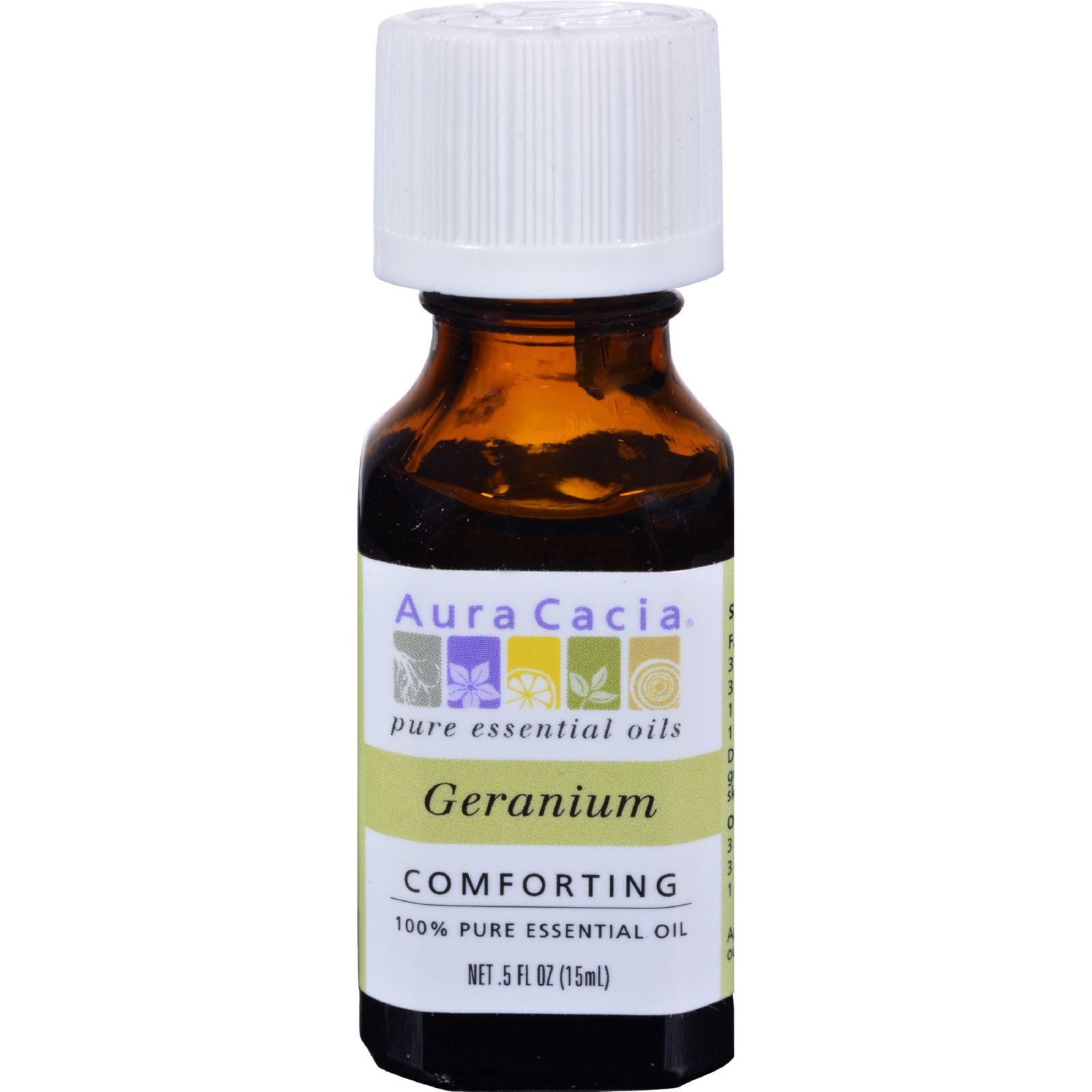 Aura Cacia - Pure Essential Oil Geranium - 0.5 Fl Oz