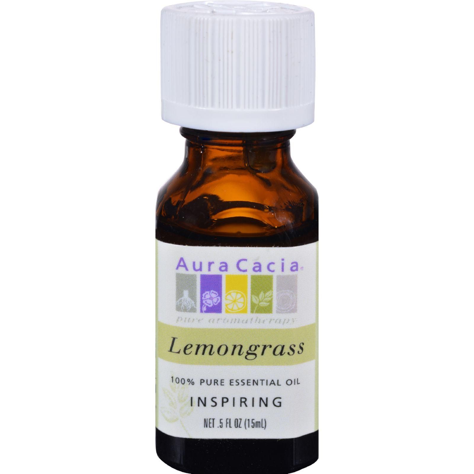 Aura Cacia - Pure Essential Oil Lemongrass - 0.5 Fl Oz