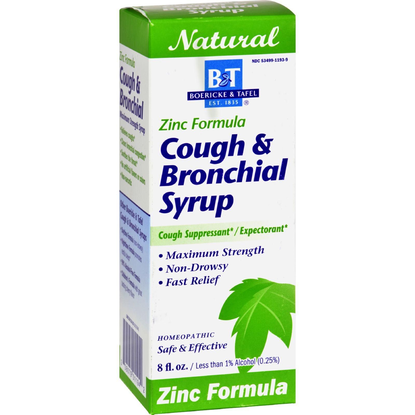 Boericke And Tafel - Cough And Bronchial Syrup With Zinc - 8 Fl Oz