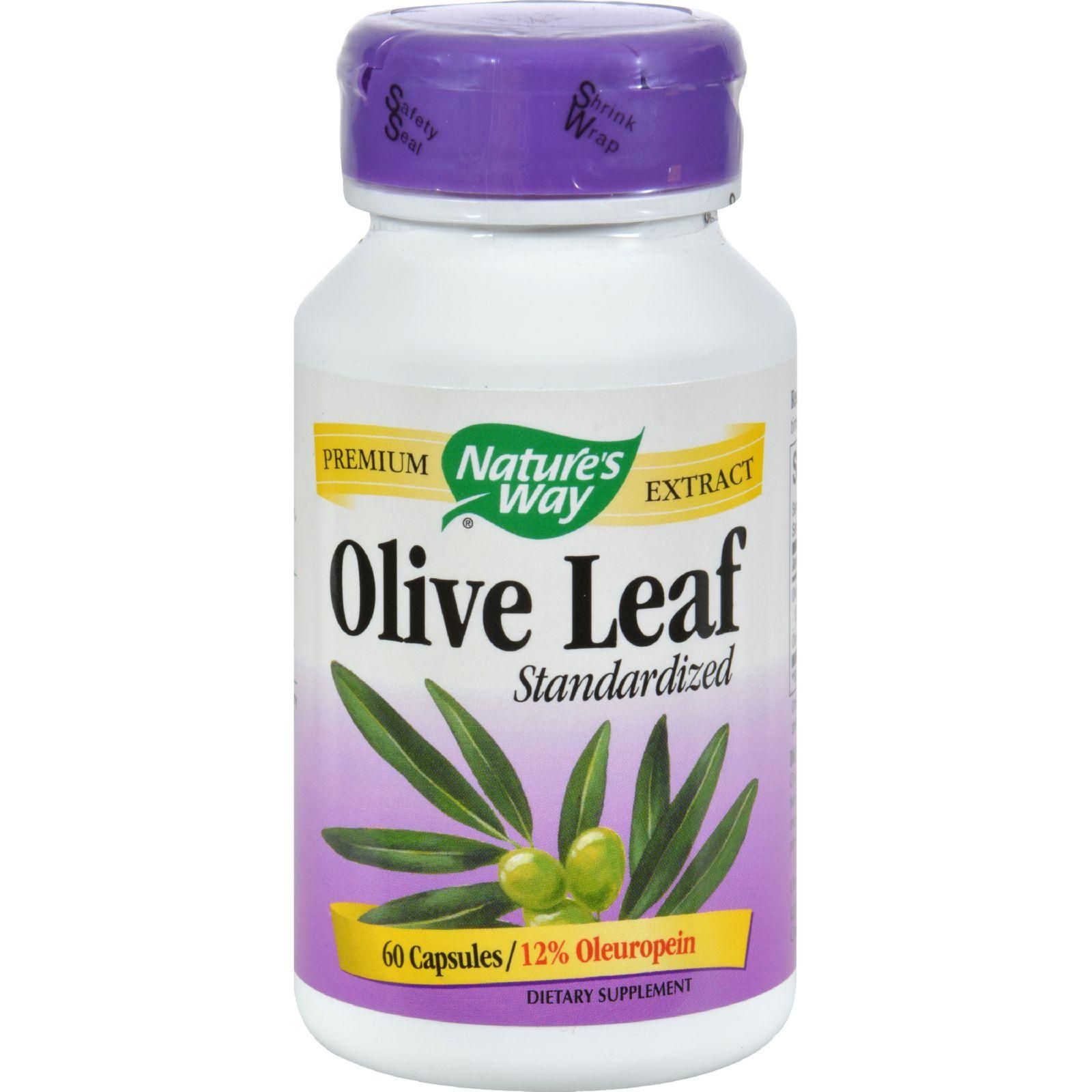 Nature's Way - Olive Leaf Standardized - 60 Capsules