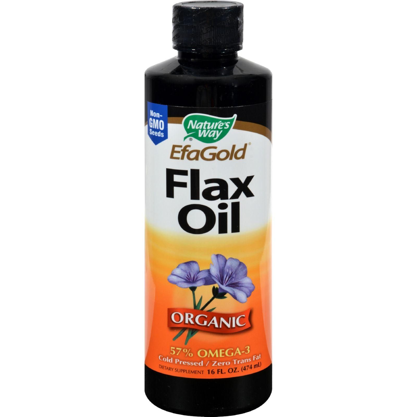 Nature's Way - Efagold Flax Oil Organic - 16 Fl Oz