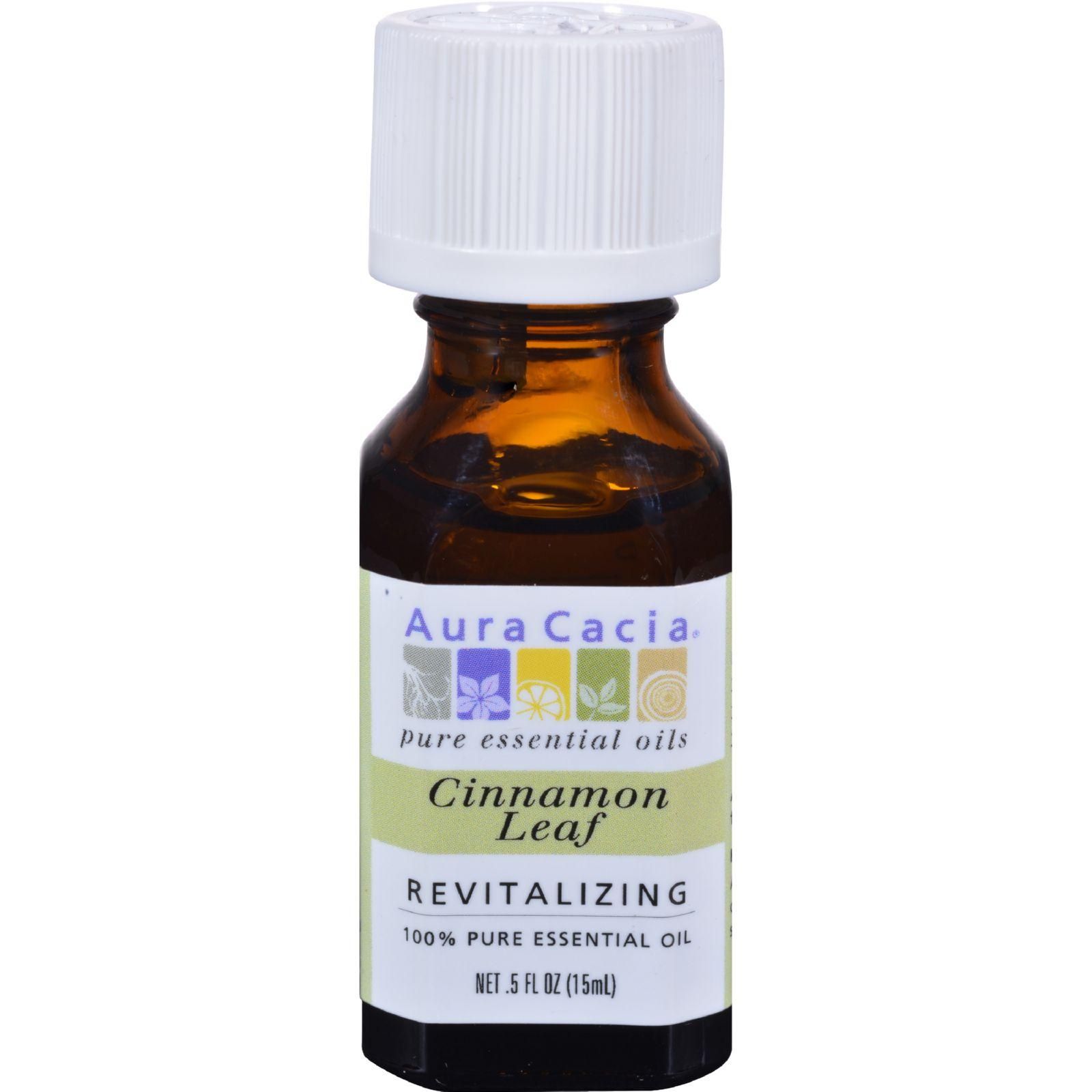 Aura Cacia - Pure Essential Oil Cinnamon Leaf - 0.5 Fl Oz