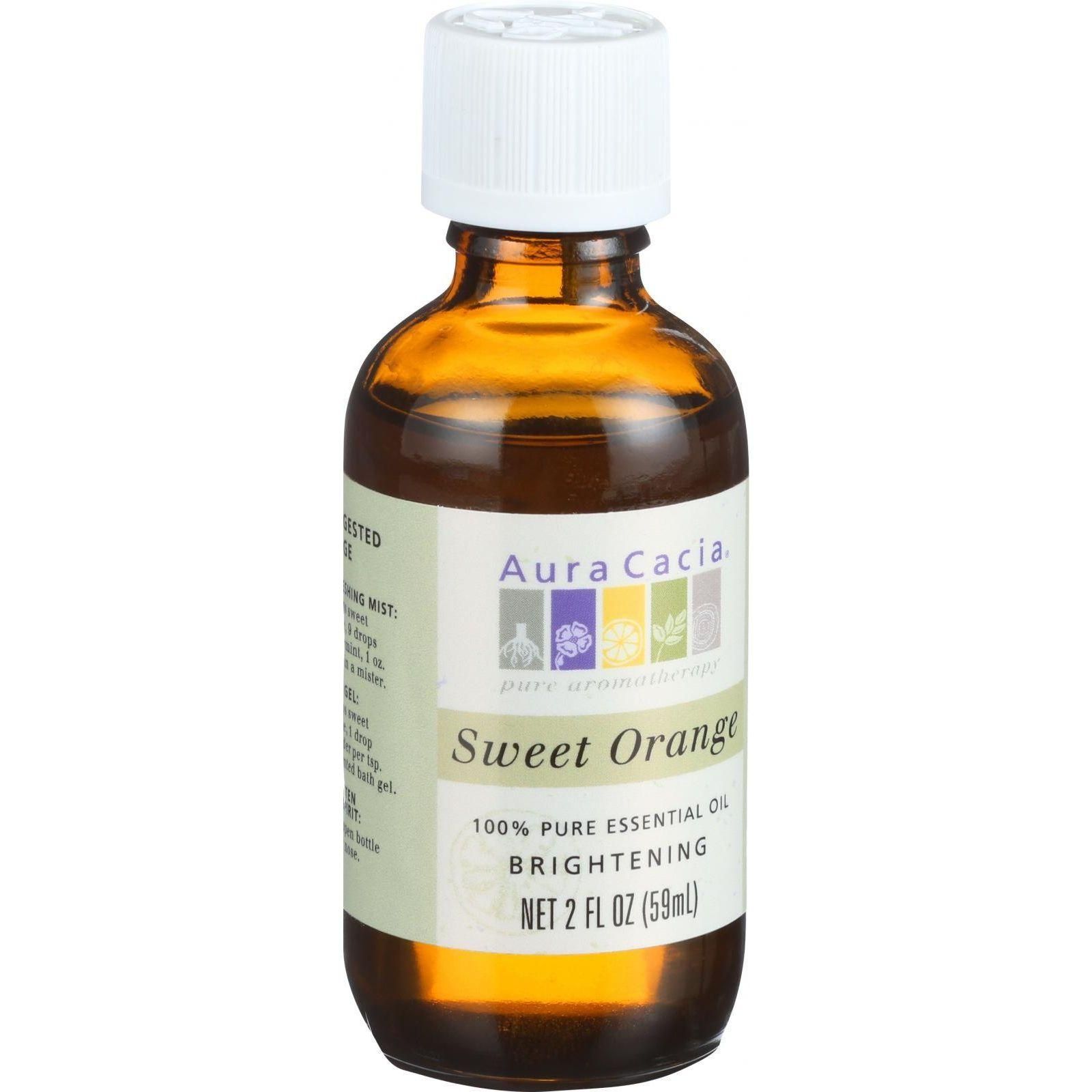 Aura Cacia - Essential Oil - Brightening Sweet Orange - 2 Oz