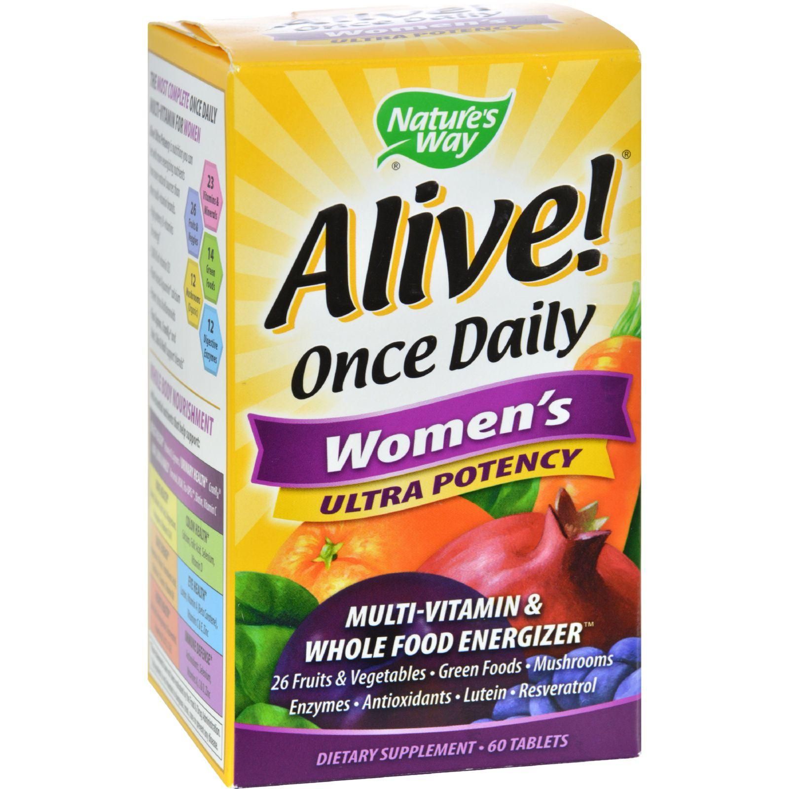 Nature's Way - Alive! Once Daily Women's Multi-vitamin - Ultra Potency - 60 Tablets