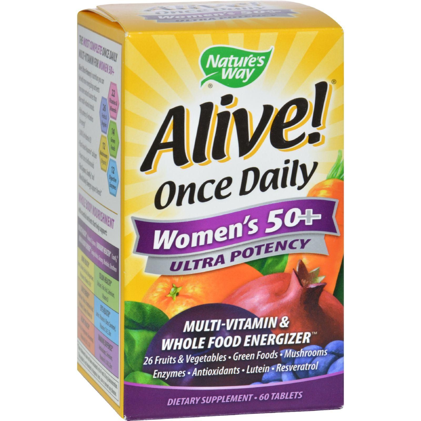 Nature's Way - Alive! Once Daily Women's Multi-vitamin Gummies - 50 Plus - 60 Tablets