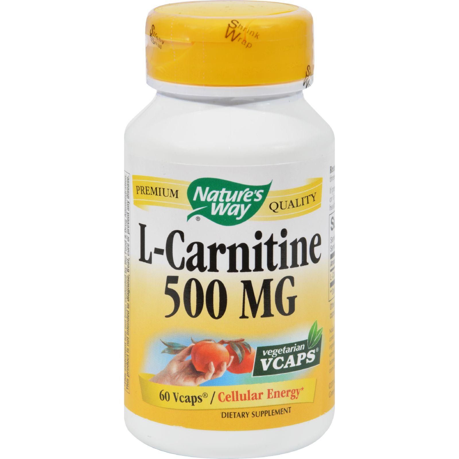 Nature's Way - L-carnitine - 500 Mg - 60 Vegetarian Capsules