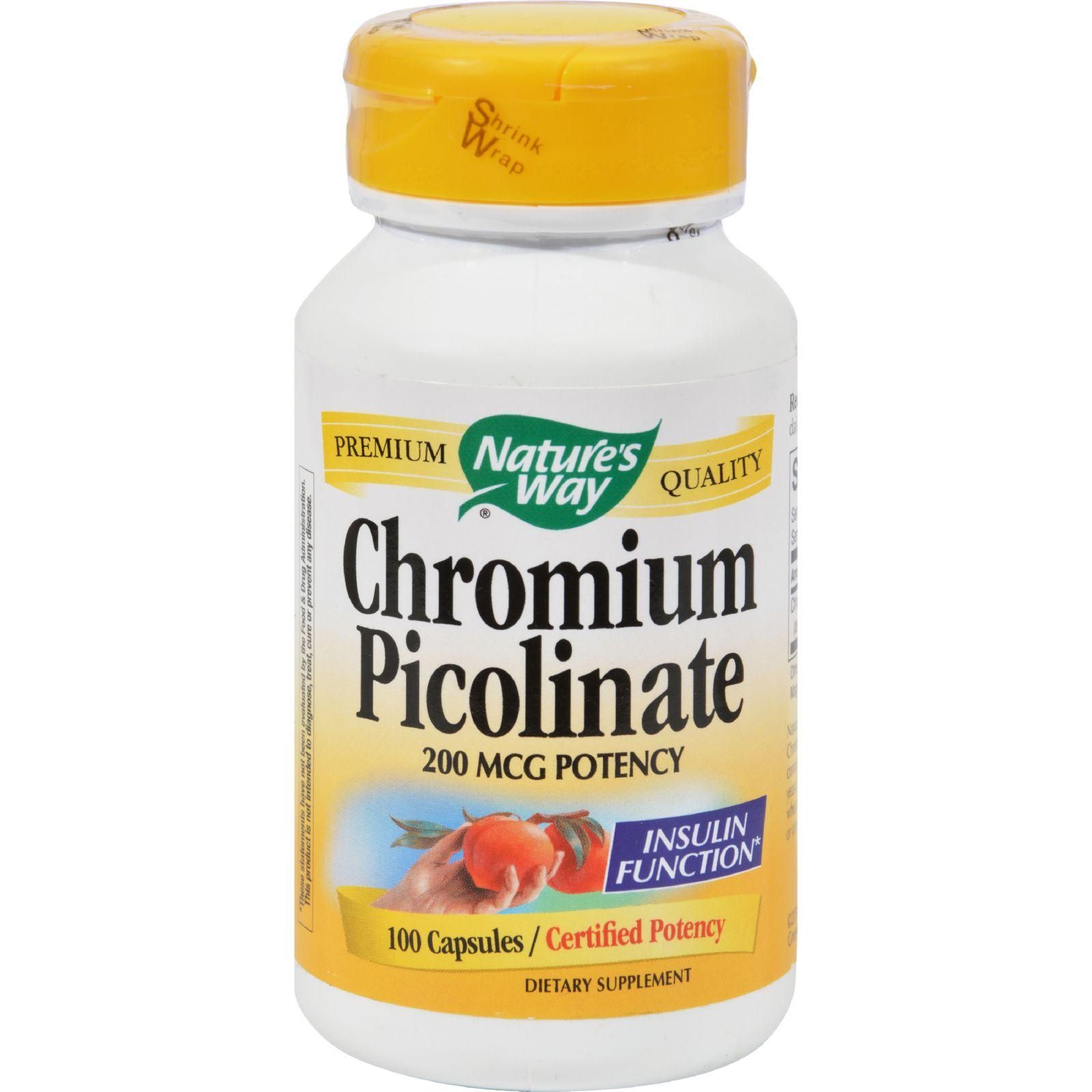 Nature's Way - Chromium Picolinate - 100 Capsules