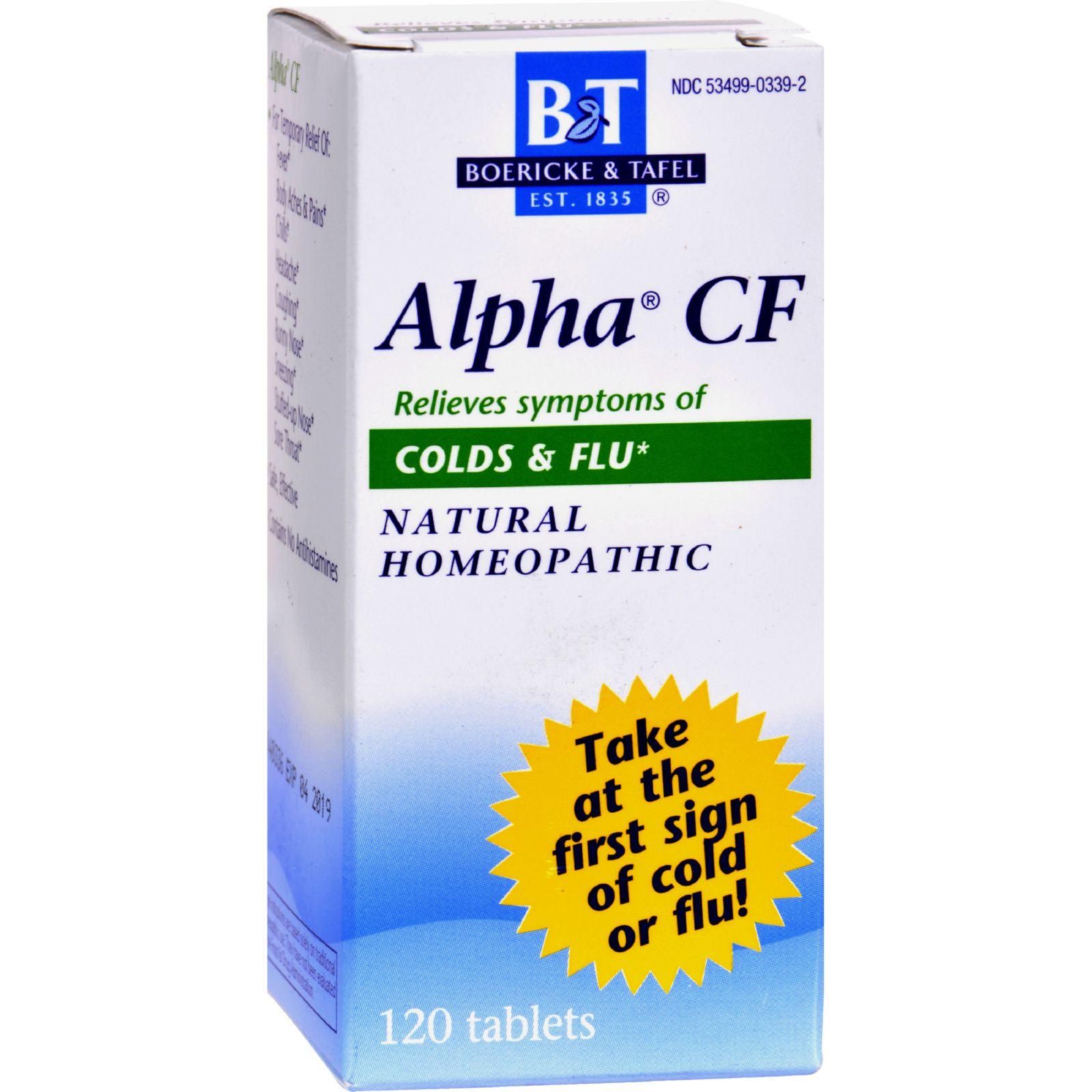 Boericke And Tafel - Alpha Cf - 120 Tablets
