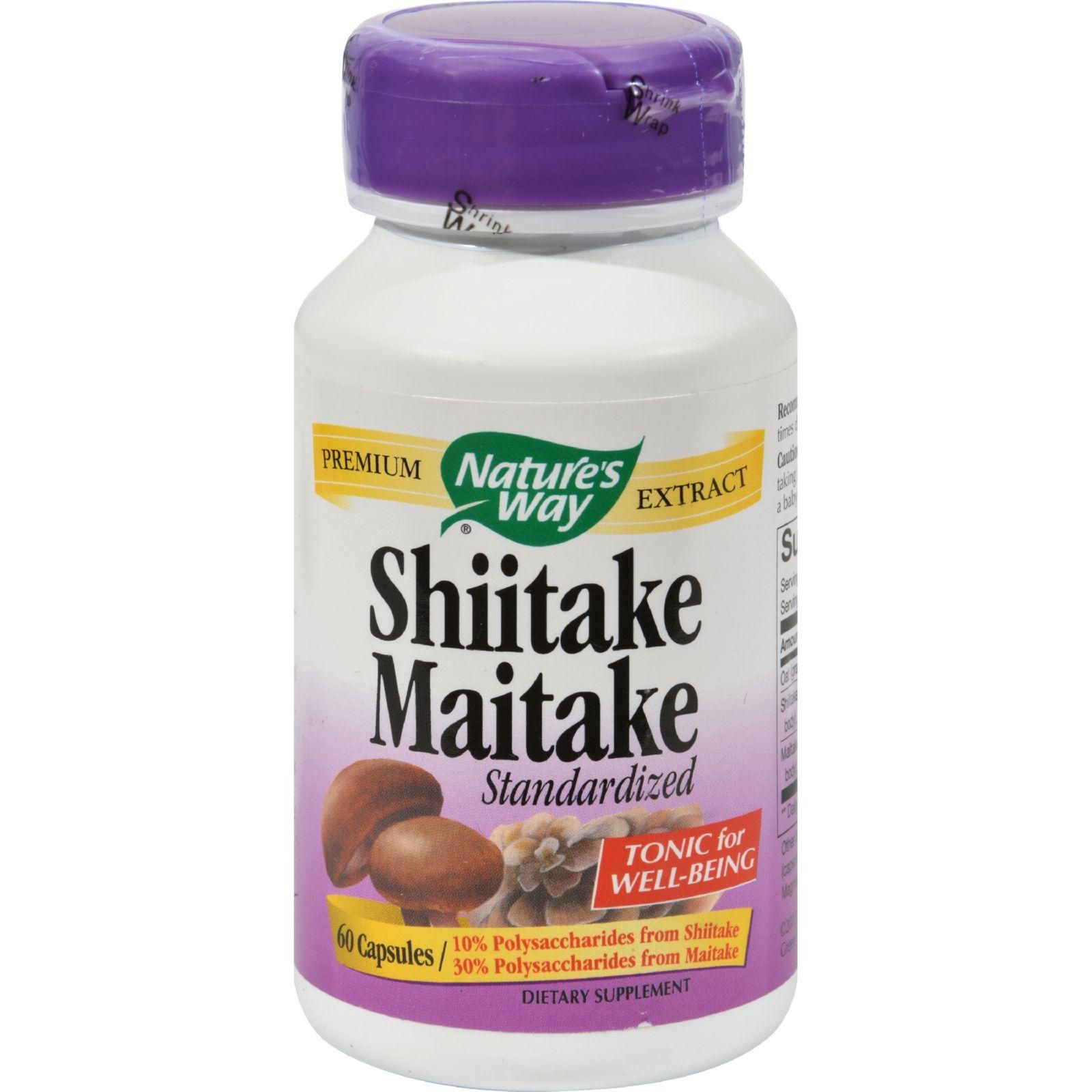 Nature's Way - Shiitake And Maitake Standardized - 60 Capsules