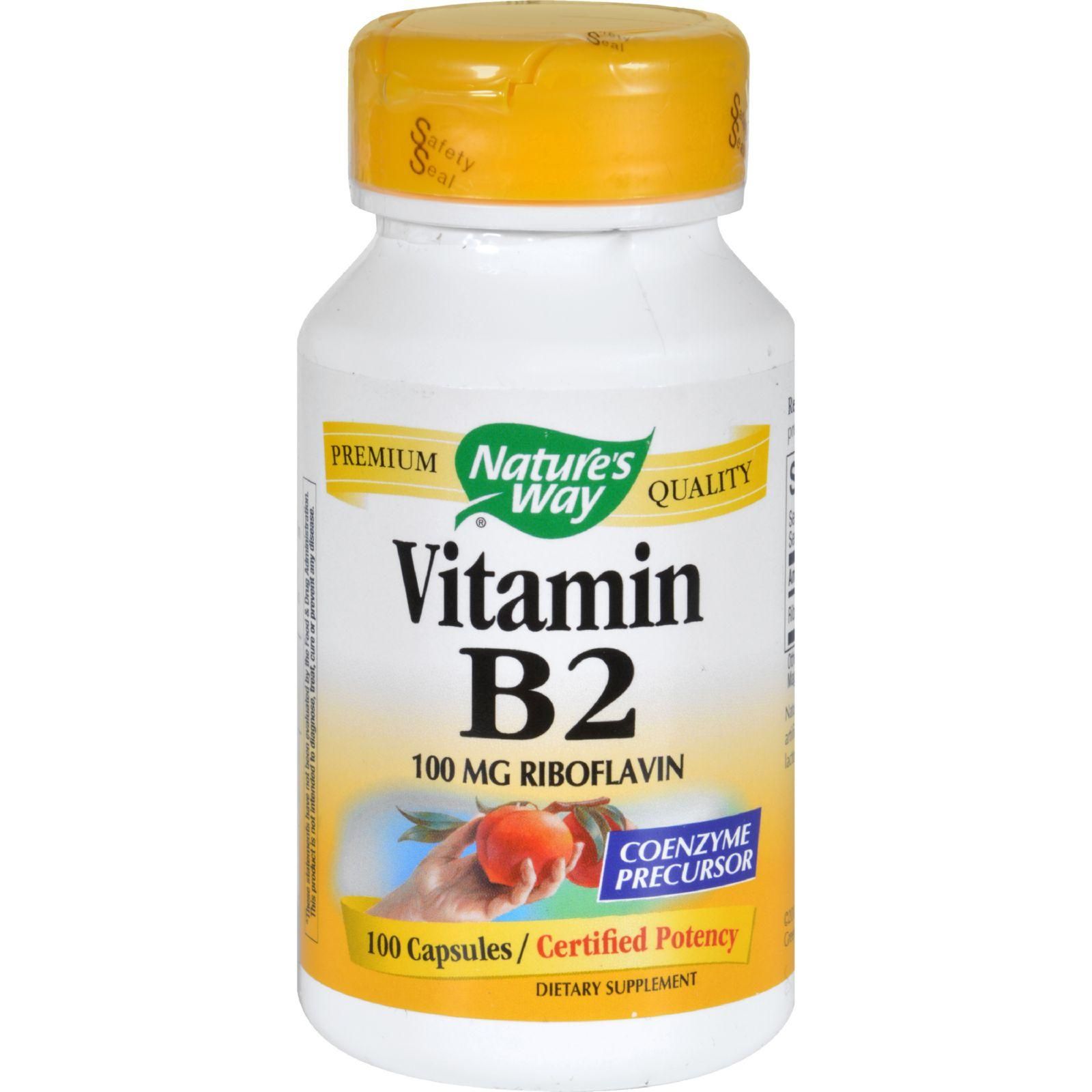 Nature's Way - Vitamin B-2 - 100 Mg - 100 Capsules