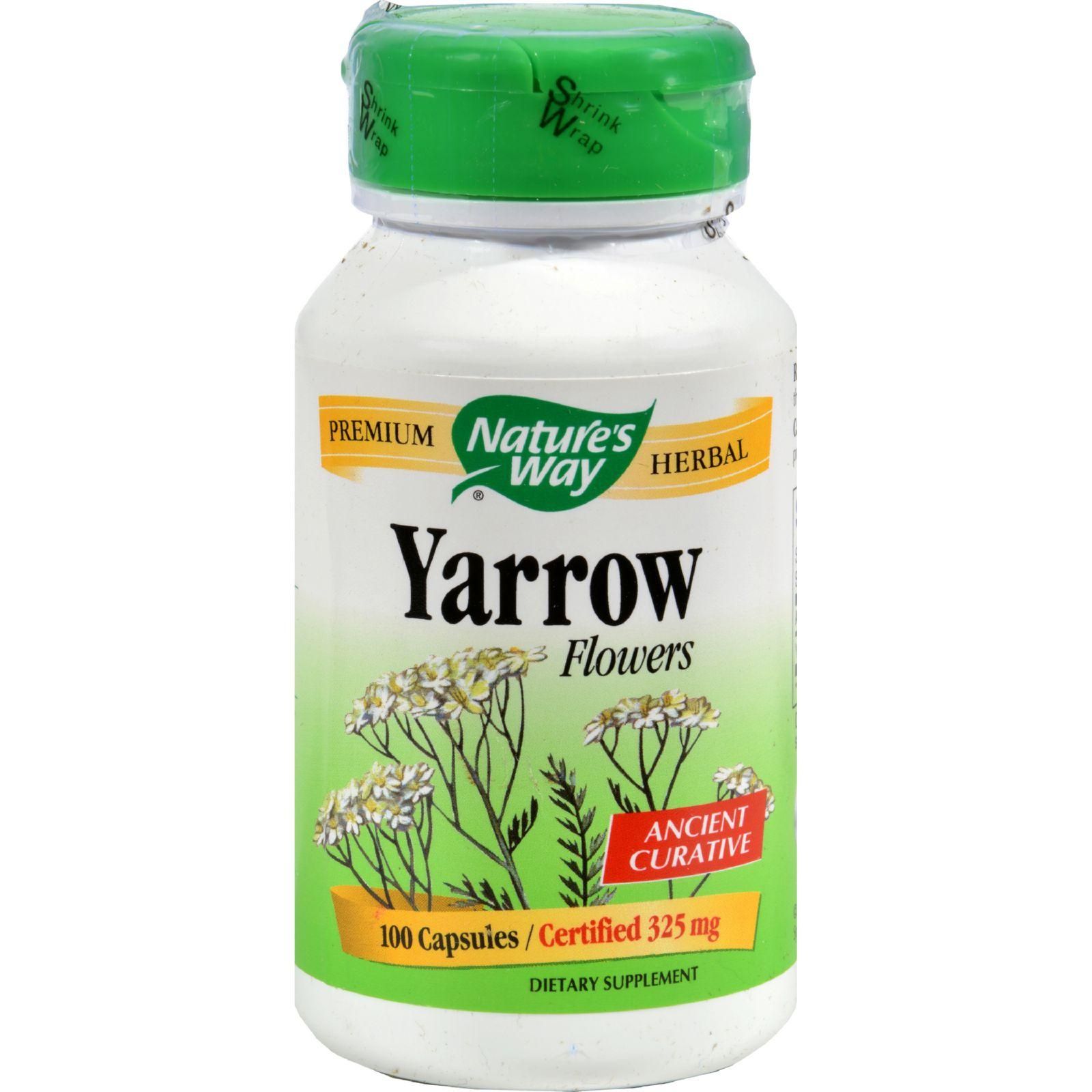 Nature's Way - Yarrow Flower - 325 Mg - 100 Capsules