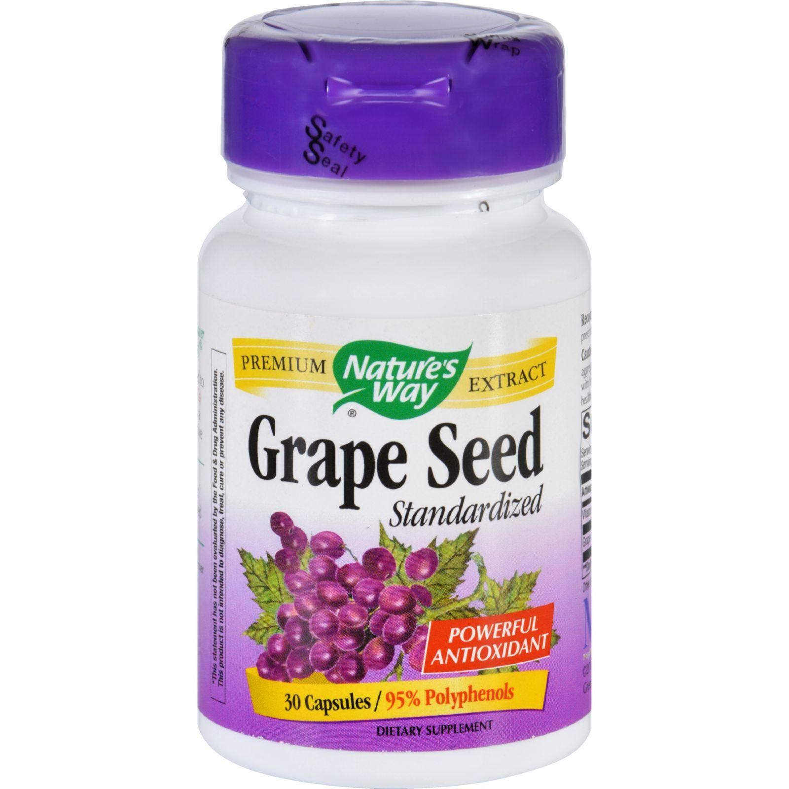 Nature's Way - Grape Seed Standardized - 30 Capsules