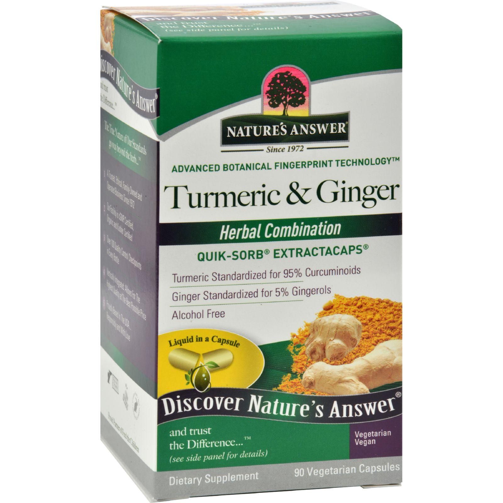 Nature's Answer - Extractacaps Turmeric And Ginger - 90 Veggie Caps