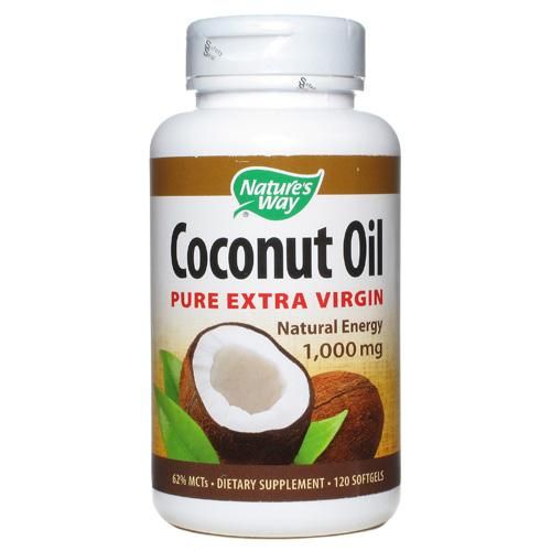 Nature's Way - Coconut Oil - 1000 Mg - 120 Softgels