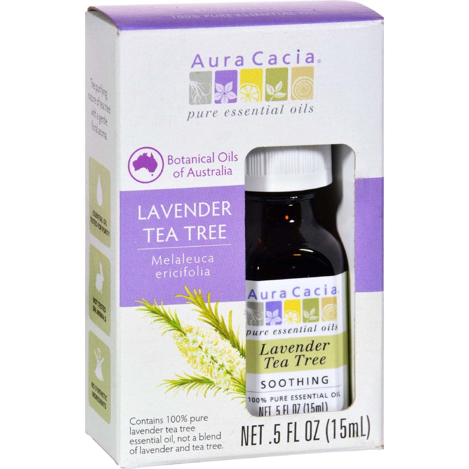 Aura Cacia - Essential Oil - Pure - Lavender Tea Tree - .5 Fl Oz