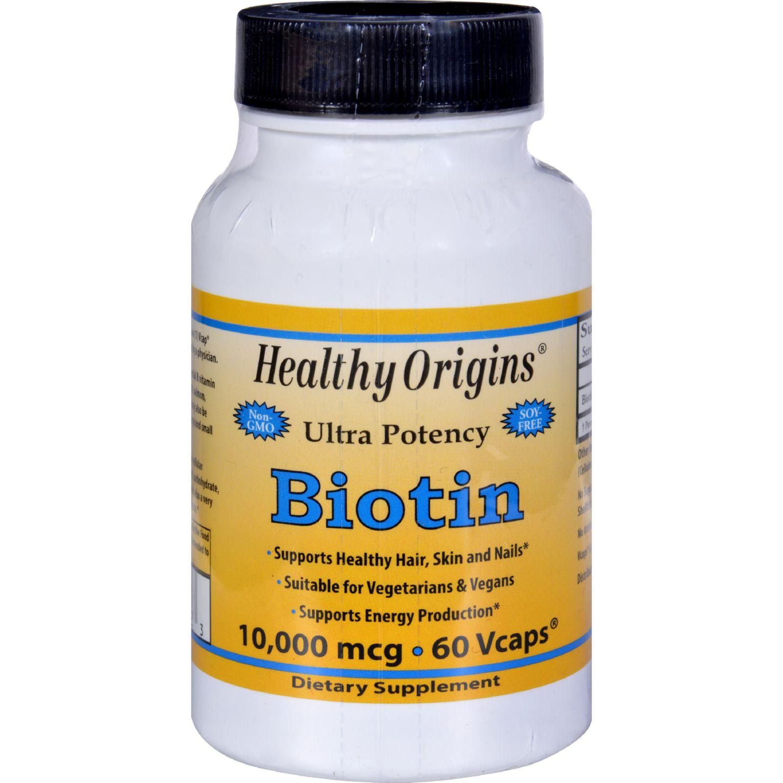 Healthy Origins Biotin - 10000 Mcg - 60 Vcaps