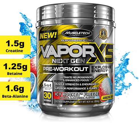 Muscletech Vapor X5 Icy Rocket 30 Servings - Imagem 2