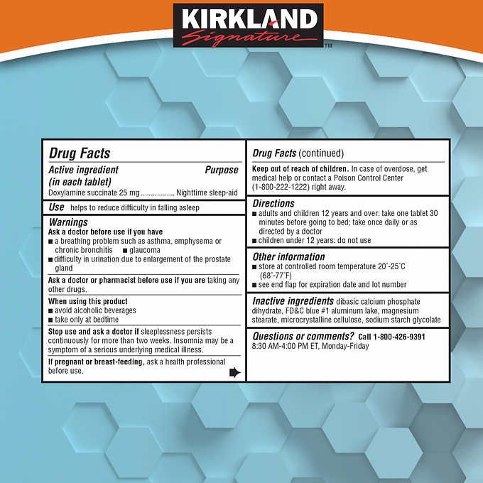 Kirkland Signature Sleep Aid, 192 Tablets - Imagem 2
