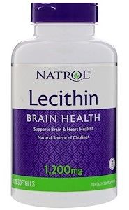 Natrol Soya Lecithin - 1200 Mg - 120 Gelcaps