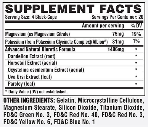 Nutrex Lipo 6 Black Diuretic, 80 caps - Imagem 2