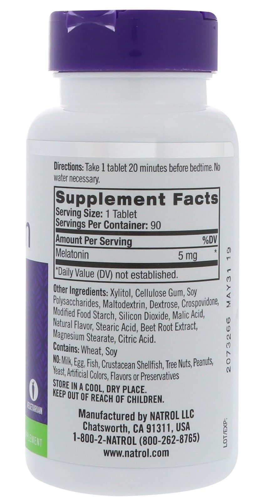 Natrol Melatonin Fast Dissolve Tablets Strawberry - 5 Mg - 90 Tablets