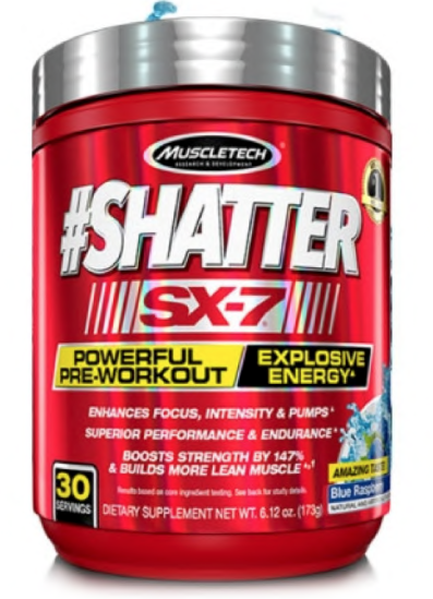 Muscletech™ #Shatter™ SX-7™ Blue Raspberry 30 servings