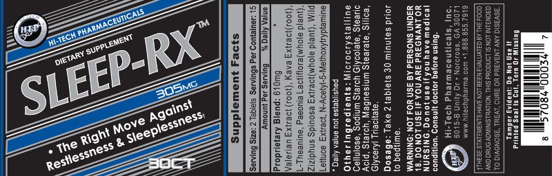 Hi-Tech Pharmaceuticals Sleep Rx 30CT - Imagem 2