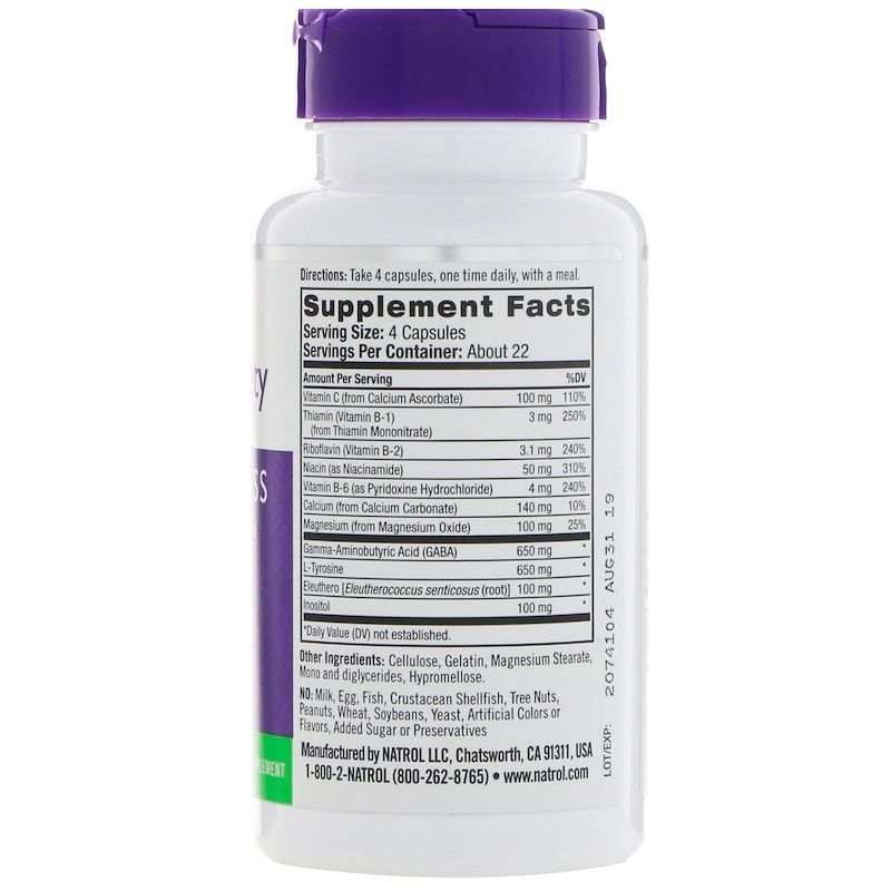 Natrol Saf Stress And Anxiety Formula - 90 Capsules - Imagem 2