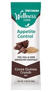 Life Extension Wellness Bar Cocoa Quinoa Crunch 12 - 2.08 oz (59g) Bars - Net Wt. 1 lb 9 oz (708g)