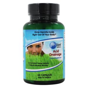 Impulsionador natural da alcalinidade da drenagem ácida - Cápsulas 60 pHion Balance