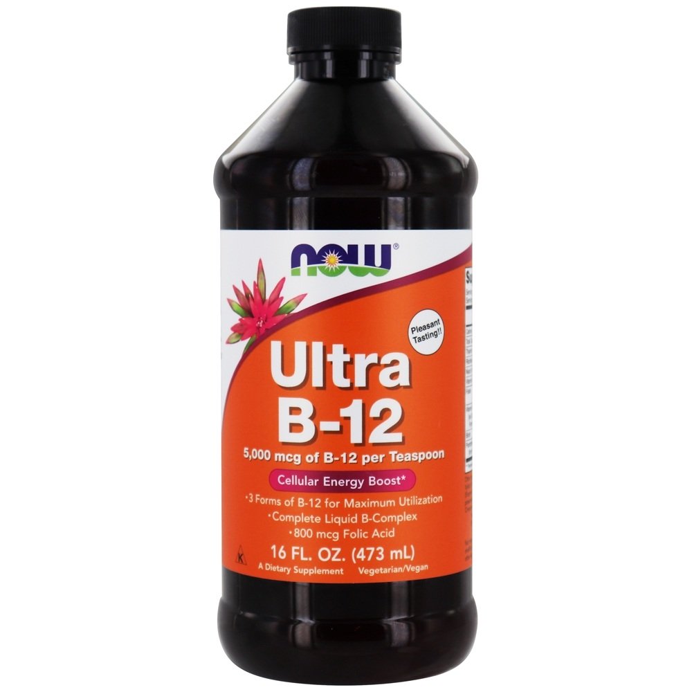 Líquido Ultra B12 5000 mcg. - 16 oz. NOW Foods