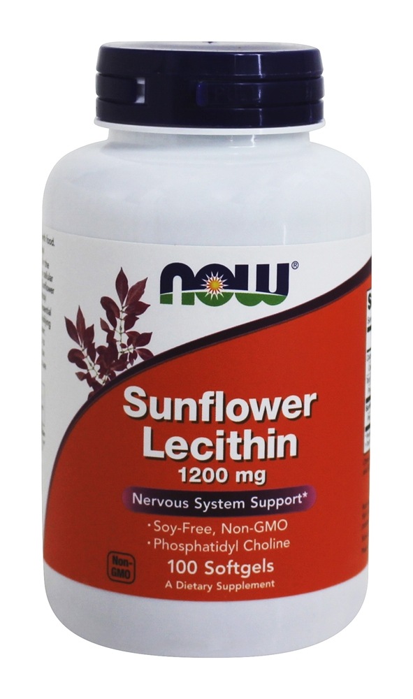Lecitina de Girassol 1200 mg. - 100 Softgels NOW Foods