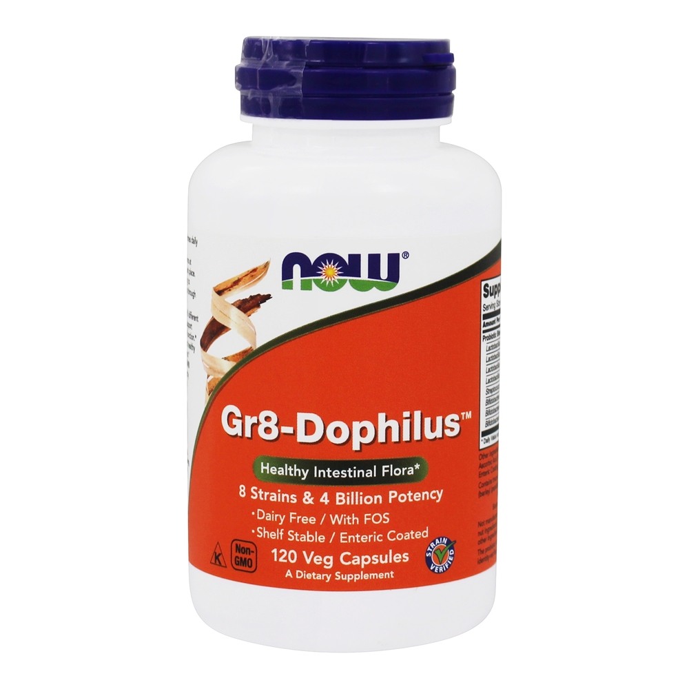 Gr8-Dophilus - Cápsulas vegetarianas 120 NOW Foods