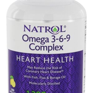 Comprar complexo de omega 3-6-9 para a saúde cardíaca sabor limão 1200 mg. - 90 softgels natrol preço no brasil omega 3 6 9 suplementos nutricionais suplemento importado loja 5 online promoção -