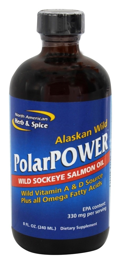 Alaskan Wild Polar Óleo de Salmão Sockeye - 8 fl. oz. North American Herb & Spice