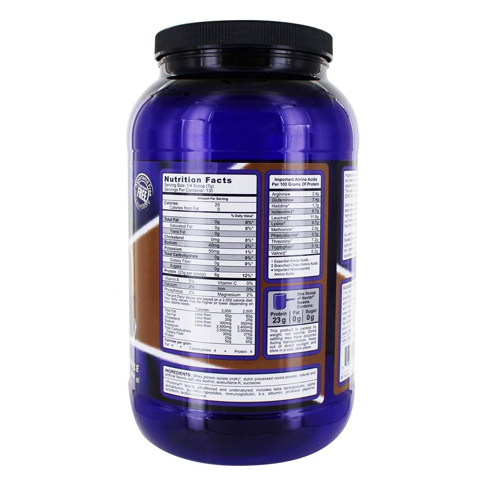 Néctar Doces Soro de leite coalhado Proteína Isolar Chocolate Trufa - 2 lbs. Syntrax - Imagem 2
