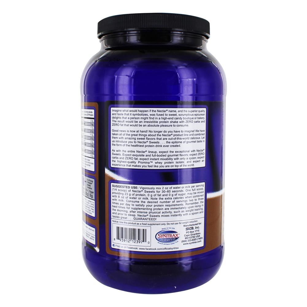 Néctar Doces Soro de leite coalhado Proteína Isolar Chocolate Trufa - 2 lbs. Syntrax - Imagem 3