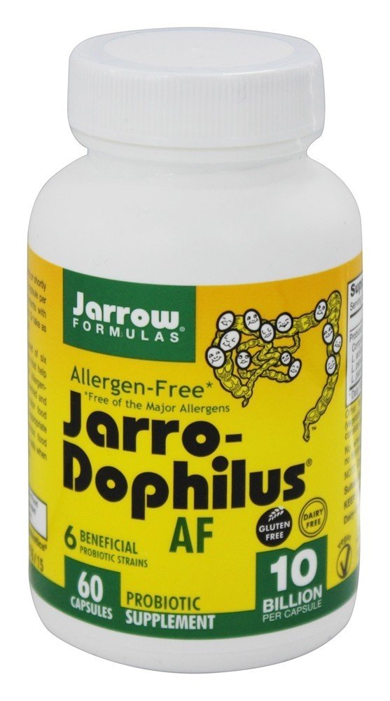 Jarro-Dophilus sem alérgenos 10 Bilhões de UFC - Cápsulas vegetarianas 60 Jarrow Formulas