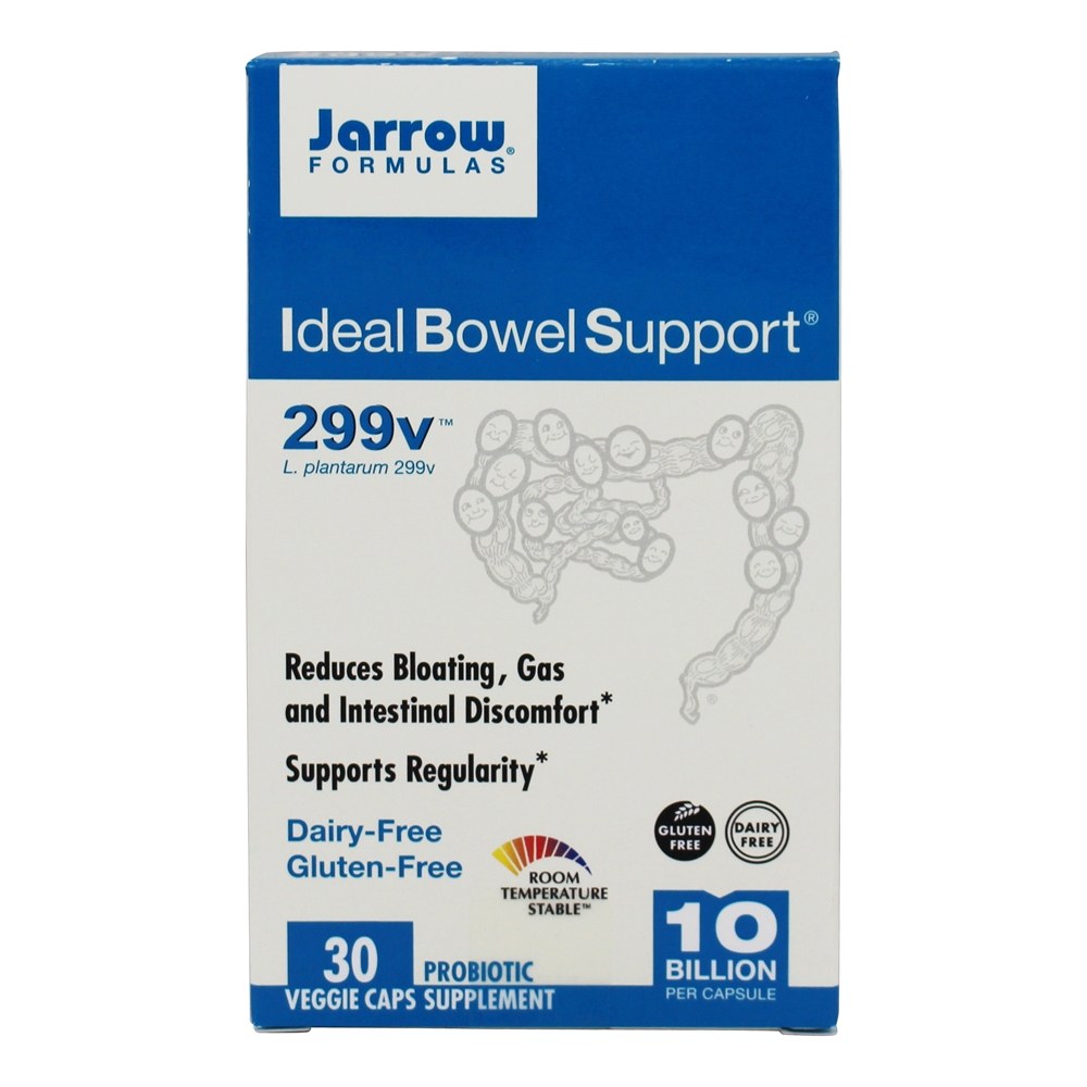 Suplemento Probiótico ao Suplemento Ideal ao Intestino 299V 10 Bilhões de UFC - Cápsulas vegetarianas 30 Jarrow Formulas