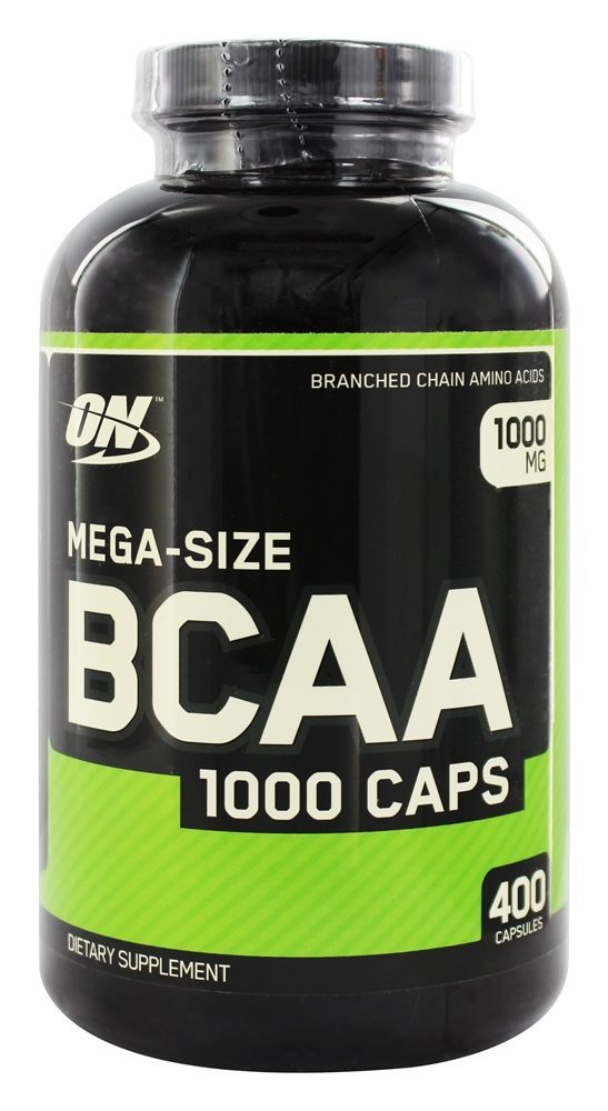 BCAA 1000 Caps Tamanho Mega 1000 mg. - Cápsulas 400 Optimum Nutrition