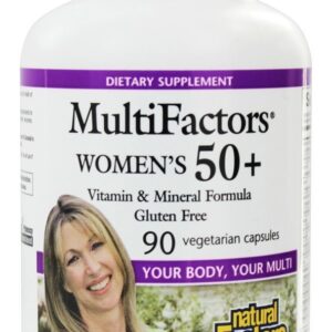 MultiFactors Feminino 50 + - Cápsulas vegetarianas 90 Natural Factors