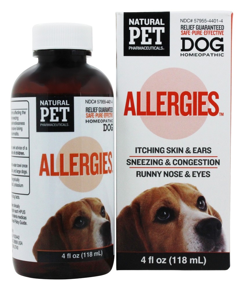 Alergias naturais para animais de estimação para caninos grandes - 4 fl. oz. King Bio