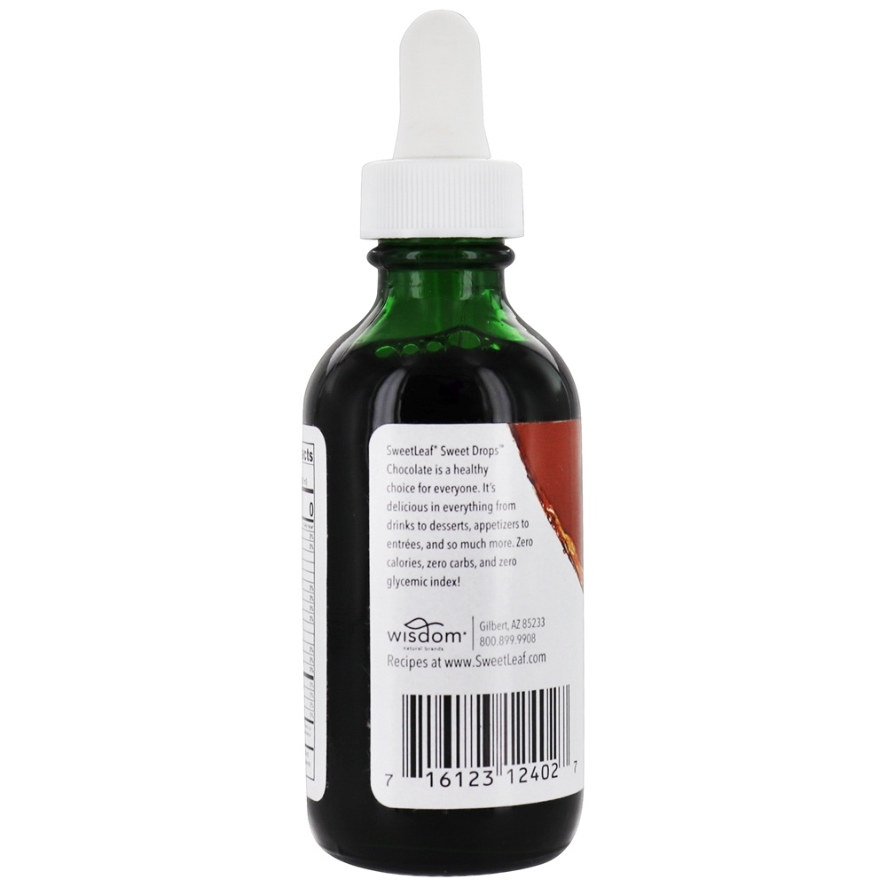 Gotas de Chocolate Stevia - 2 fl. oz. SweetLeaf - Imagem 3