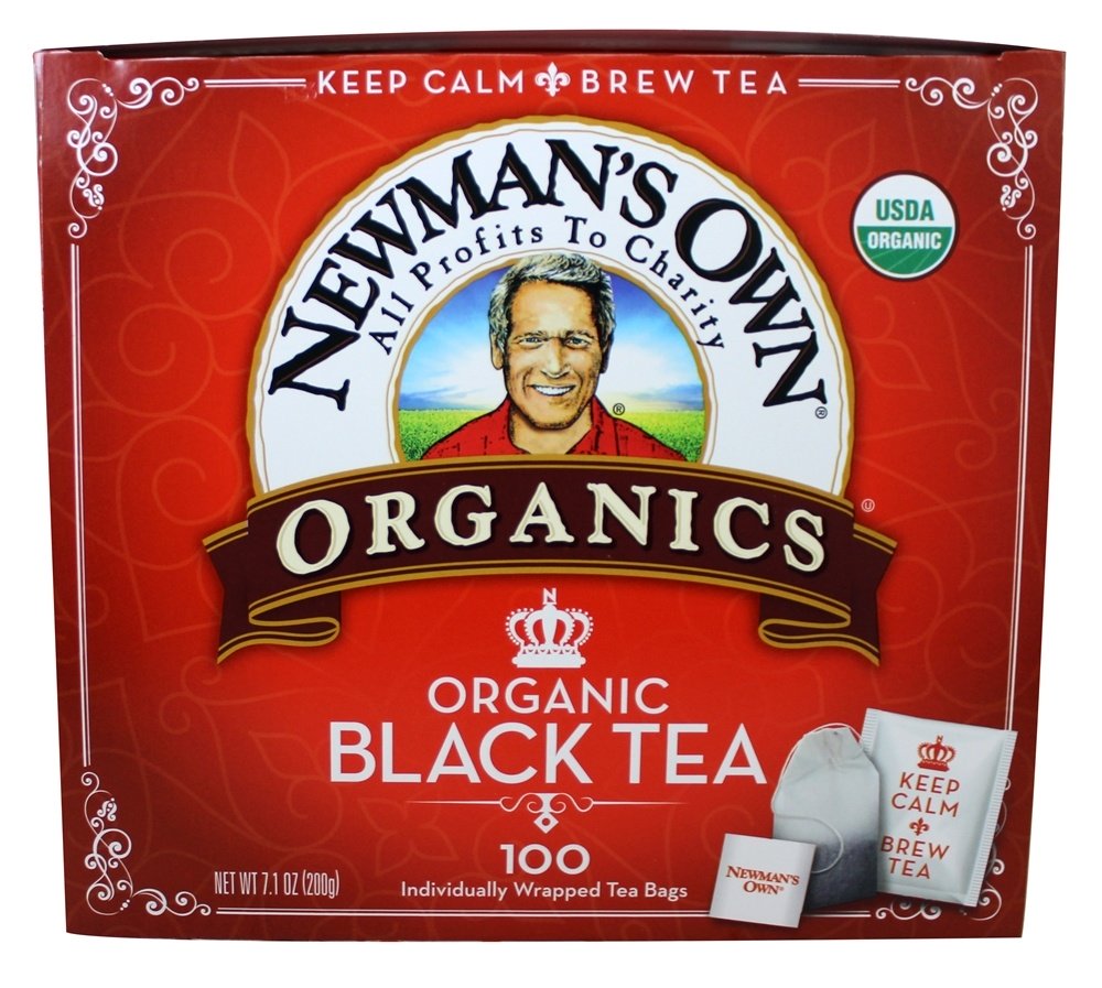 Chá Preto Orgânico - 100 Saquinhos de Chá Newman's Own Organics