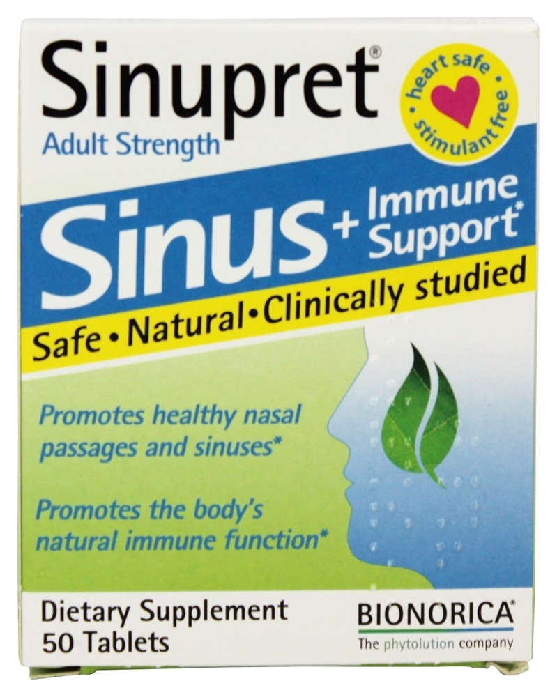 Sinupret Sinus + Imune Support Força do adulto - 50 Tablets Bionorica