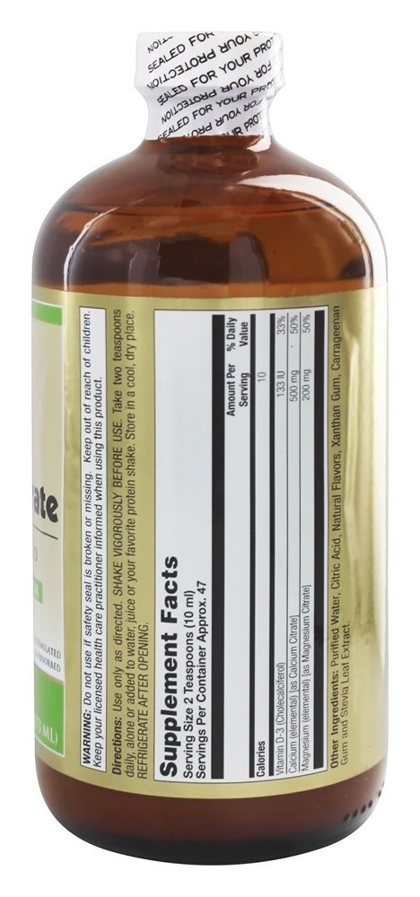 Líquido Alto Potência Cálcio Magnésio Citrato Natural Pina Colada Sabor - 16 fl. oz. LifeTime Vitamins - Imagem 2