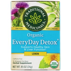 Comprar organic everyday detox lemon chá de ervas - 16 saquinhos de chá traditional medicinals preço no brasil chás e café chás para limpeza & detox suplemento importado loja 3 online promoção -