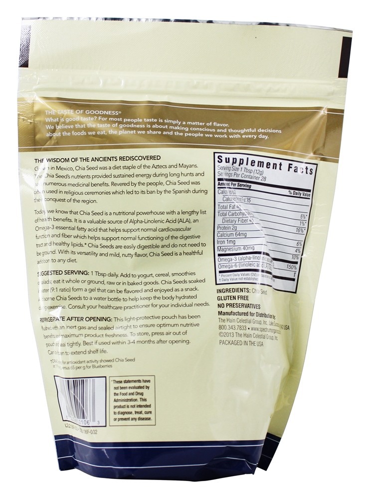 Semente de Chia - 12 oz. Spectrum Essentials - Imagem 2
