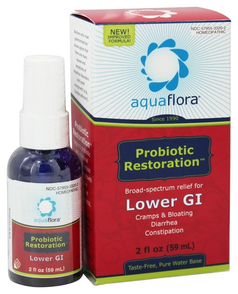 Probiótico probiótico da restauração de Candida - 2 oz. AquaFlora