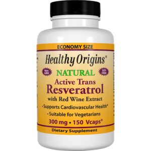 Comprar resveratrol com extrato de vinho tinto 300 mg. - cápsulas vegetarianas 150 healthy origins preço no brasil resveratrol suplementos nutricionais suplemento importado loja 45 online promoção -